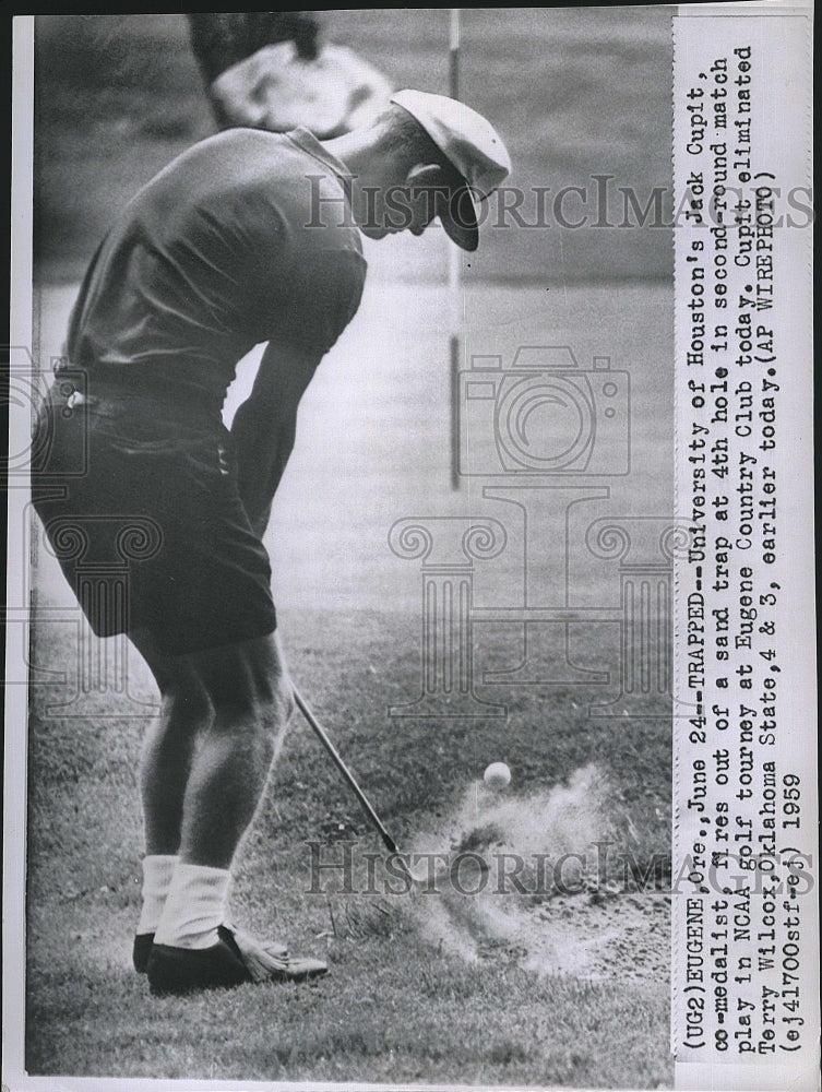 1959 Press Photo Jacky Cupit at NCAA golf tournament - Historic Images