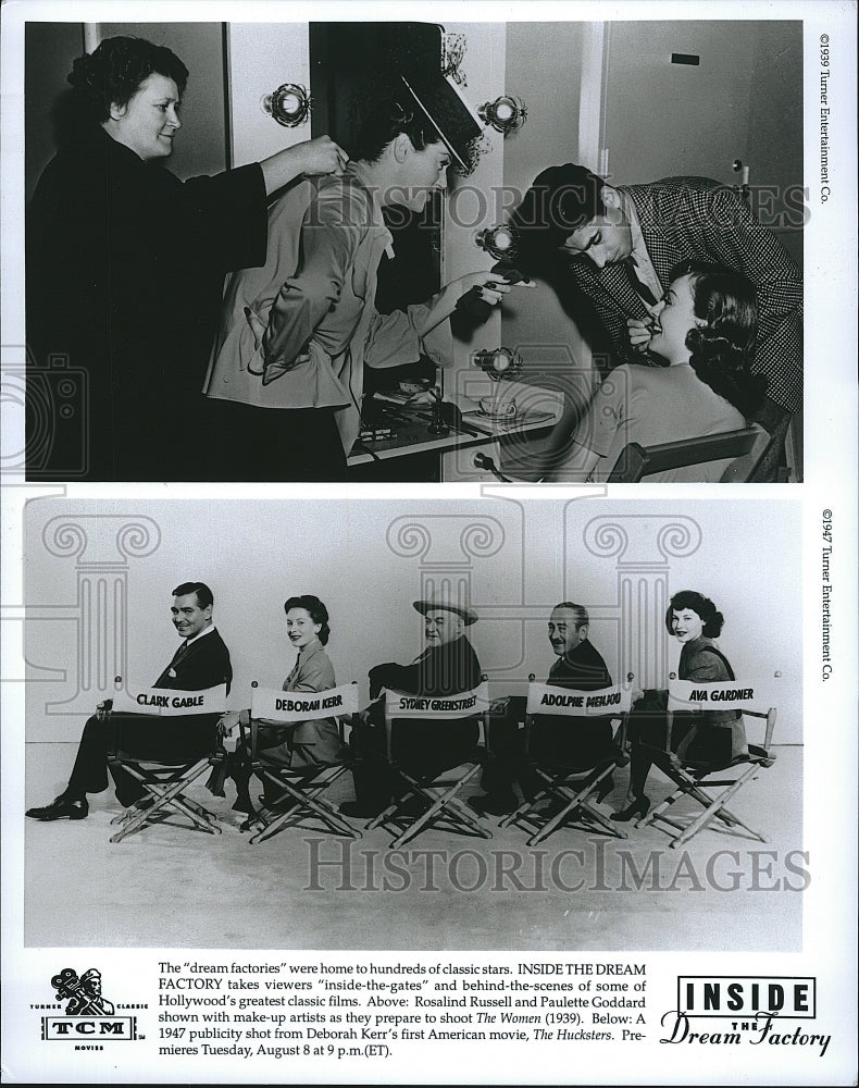 1947 Press Photo Scenes from &quot;The Women&quot; &quot;Hucksters&quot; &quot;Inside the Dream Factory&quot; - Historic Images