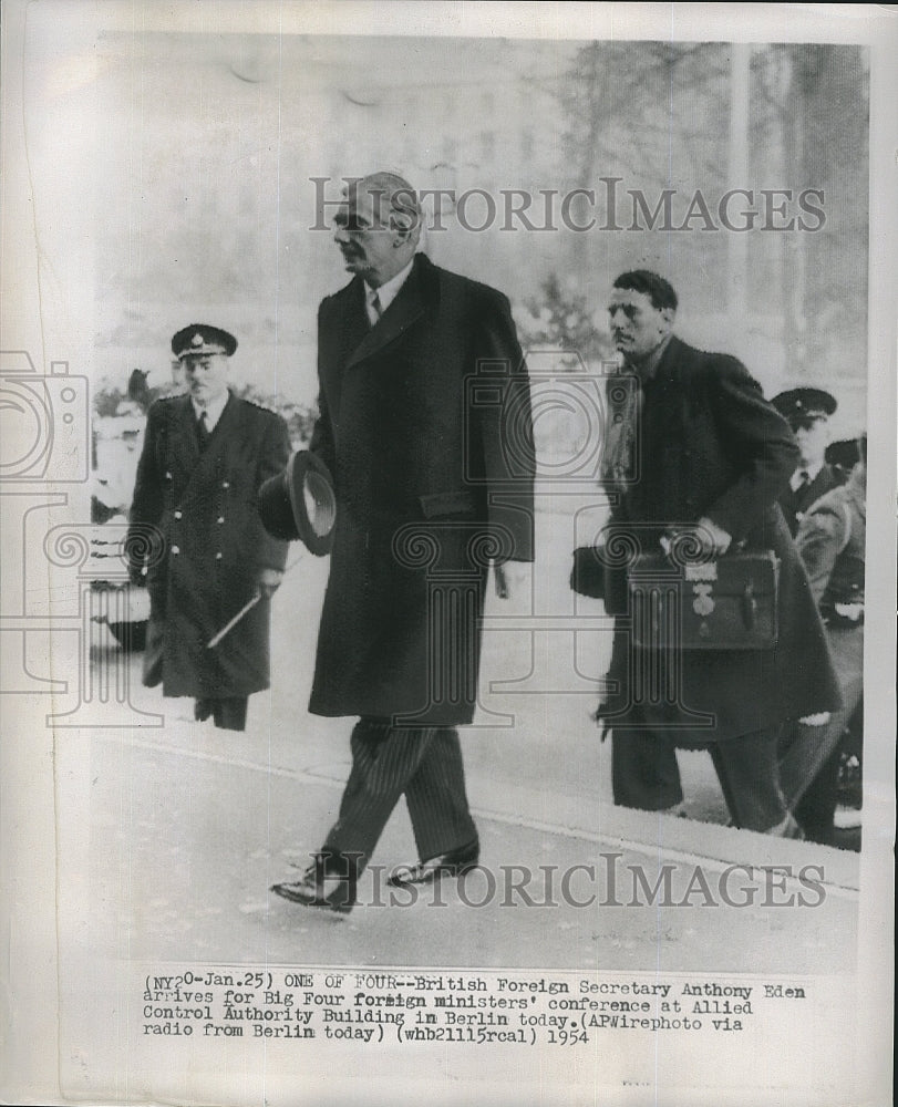 1954 Press Photo British Foreign Secretary Anthony Eden - Historic Images