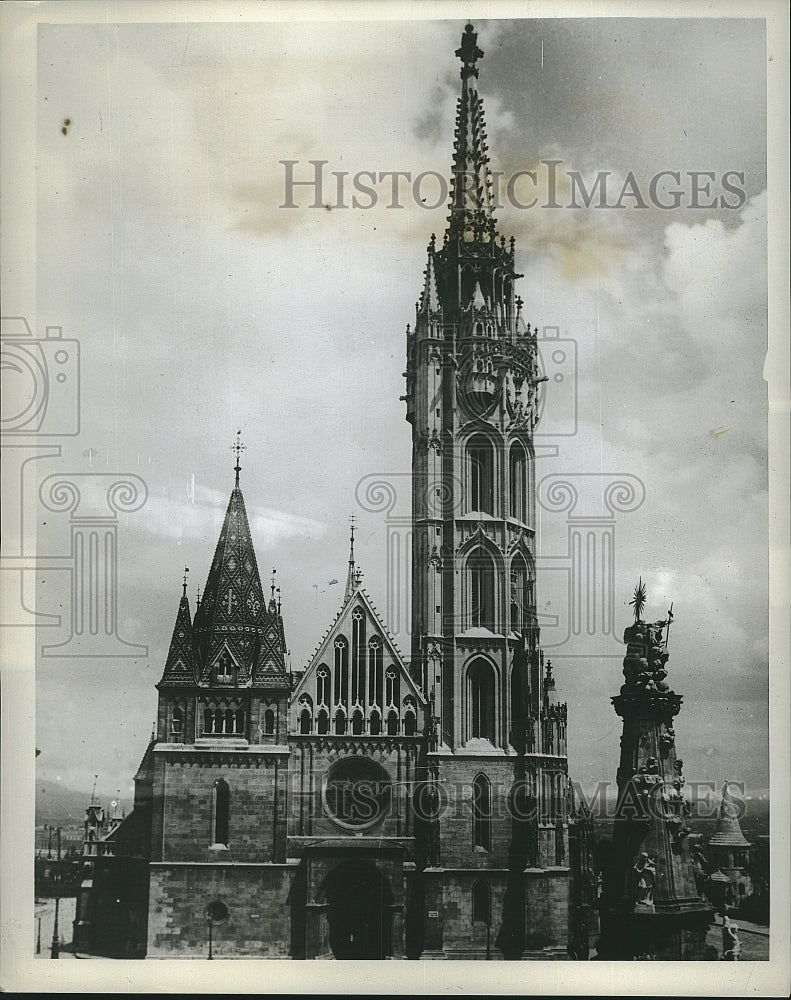 1930 Press Photo Coronation Church In Budapest, Hungary - Historic Images