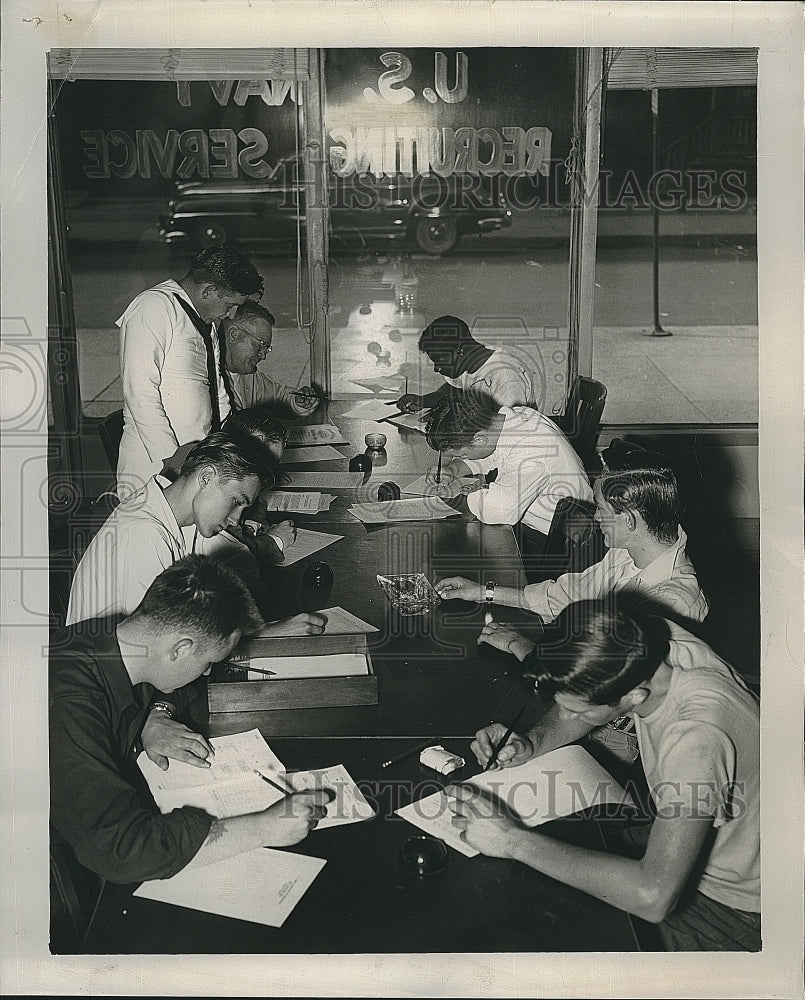 1960 Press Photo Navy Recruiting headquarters Richard Probst - Historic Images