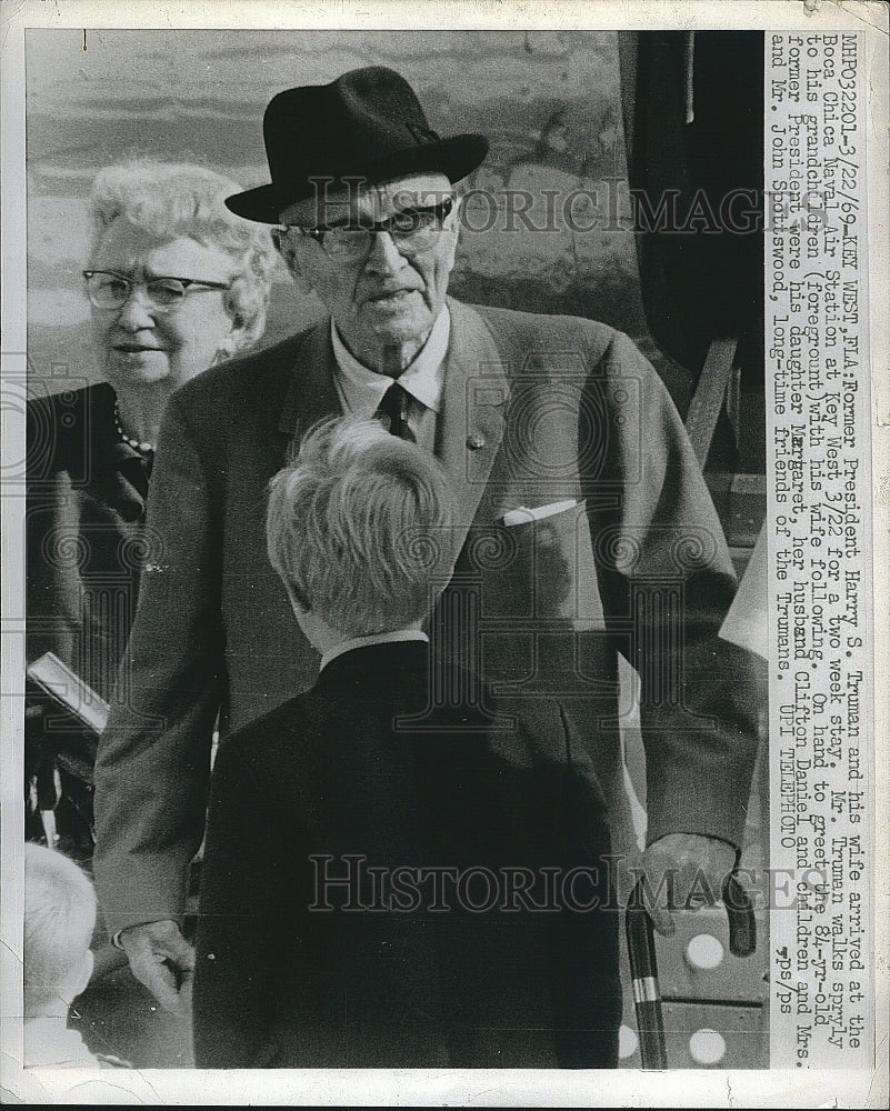 1969 Press Photo President Harry S. Truman Air Station Key West - Historic Images