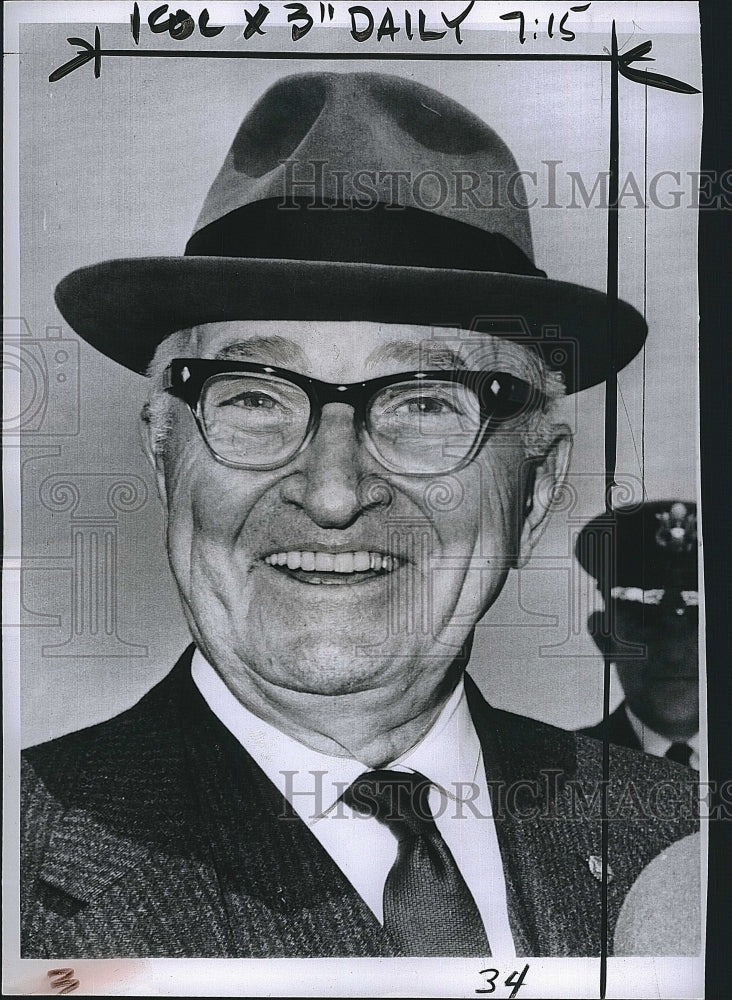 1964 Press Photo Former President Truman in capital - Historic Images