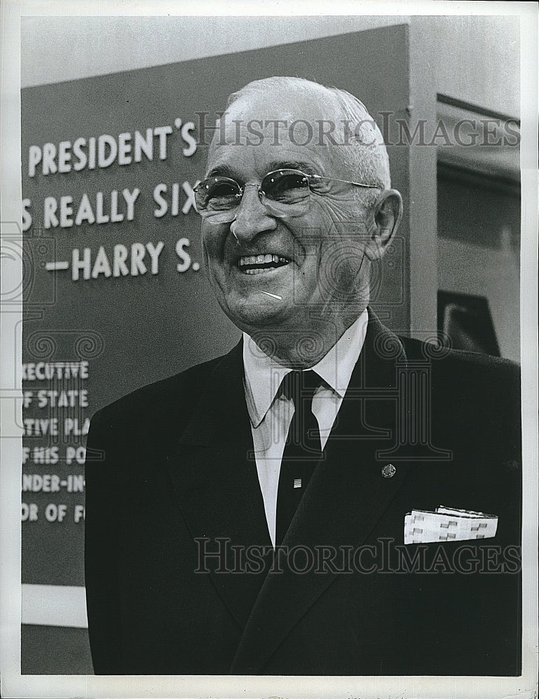 1964 Press Photo Former President Harry S Truman to appear on &quot;Candid Camera&quot; - Historic Images