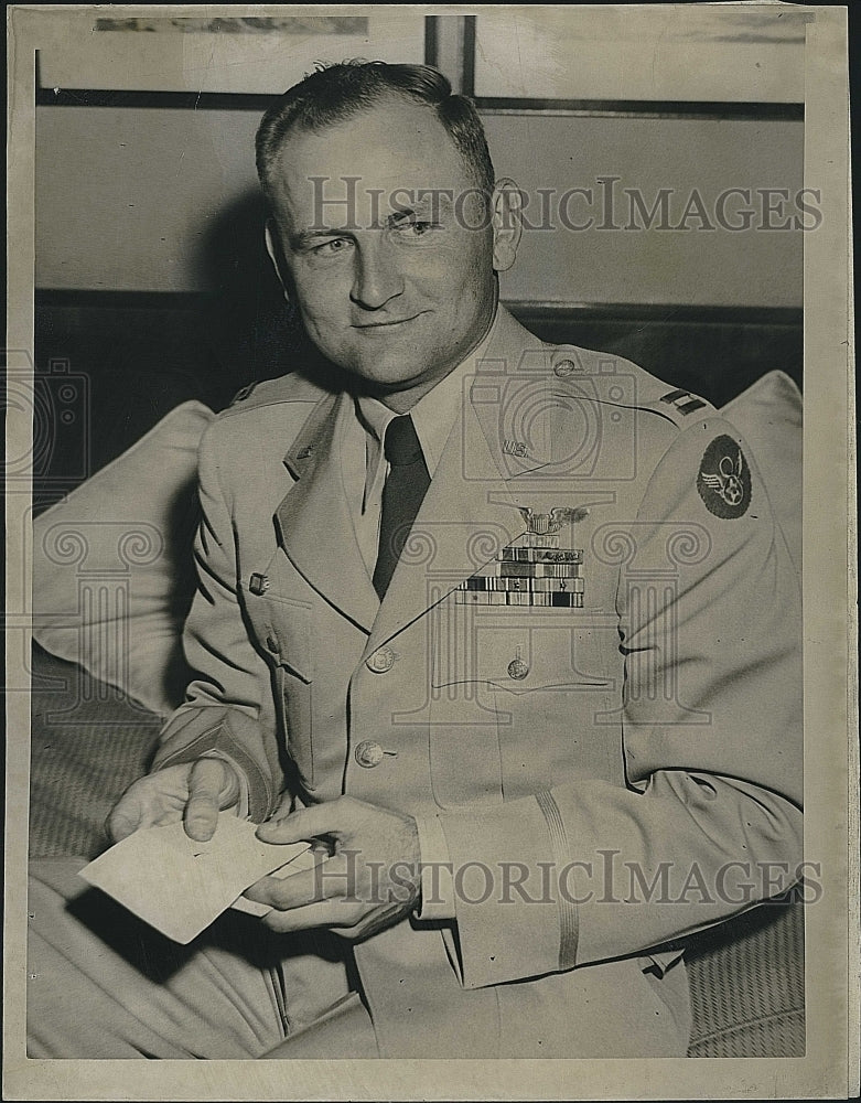 1950 Press Photo Edward S. Michaels, US Army Air Force - Historic Images