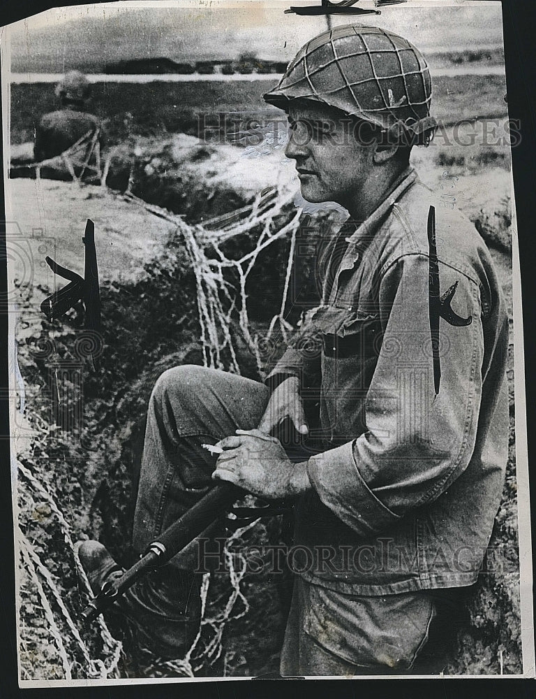 1950 Press Photo US Army Corporal, Korean War - Historic Images