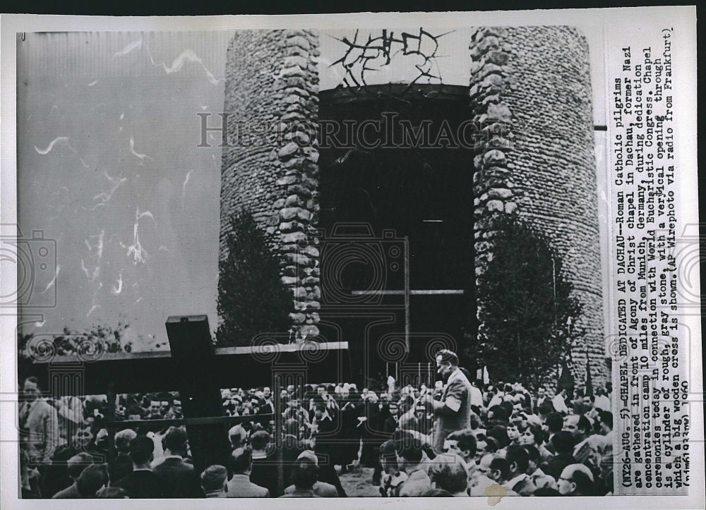 1960 Press Photo Agony Of Christ Chapel, Dachau, Germany, Roman Catholic - Historic Images