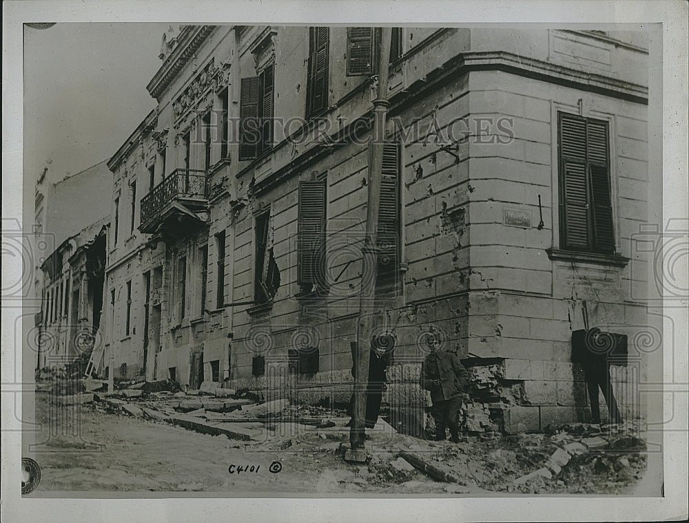 Press Photo City of Belgrade Destroyed homes - Historic Images