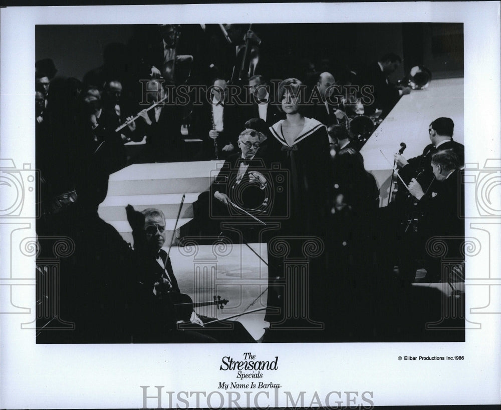 1986 Press Photo Actress/Singer Barbara Streisand - Historic Images