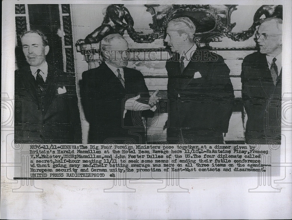 1963 Press Photo Big Four Foreign Minister in International Conference. - Historic Images