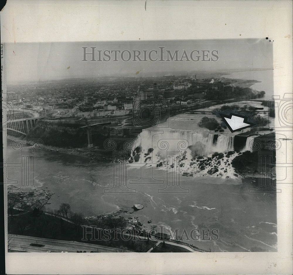 1964 Press Photo American Fall Niagara Falls NY - Historic Images