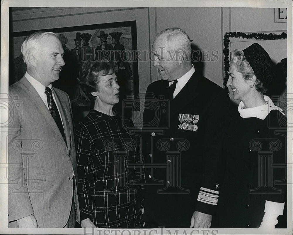 1969 Press Photo Rear Admiral &amp; Mrs Joseph Wylie - Historic Images