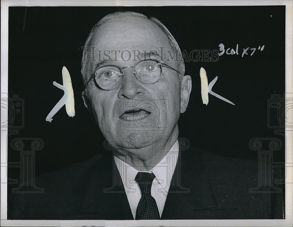 1963 Press Photo Harry Truman - Historic Images