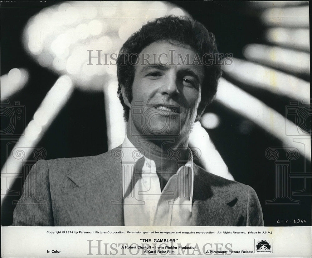 1974 Press Photo James Caan in &quot;The Gambler&quot; - Historic Images