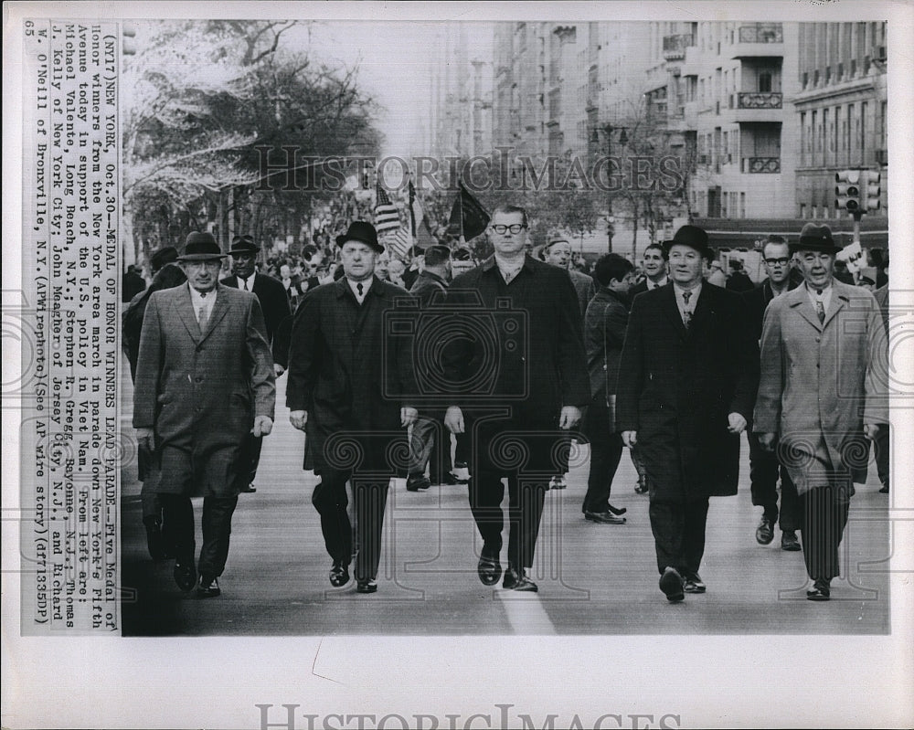 1965 Press Photo M. Valente, S. Gregg, T. Kelly, J. Meagher, R. O&#39;Neill - Historic Images