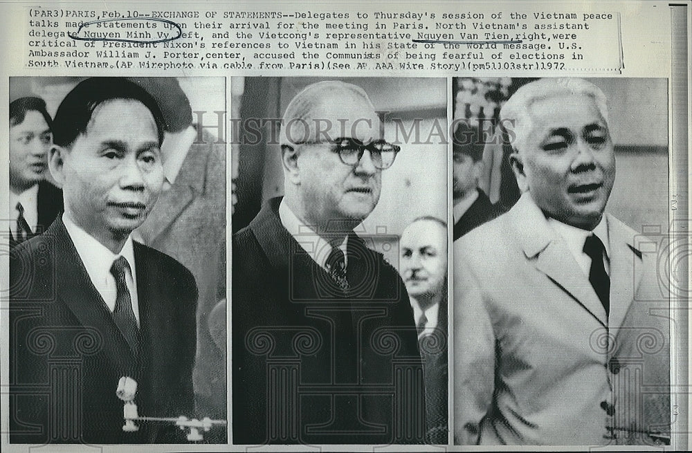 1972 Press Photo Nguyn Minh Vy Nguyen Van Tien - Historic Images