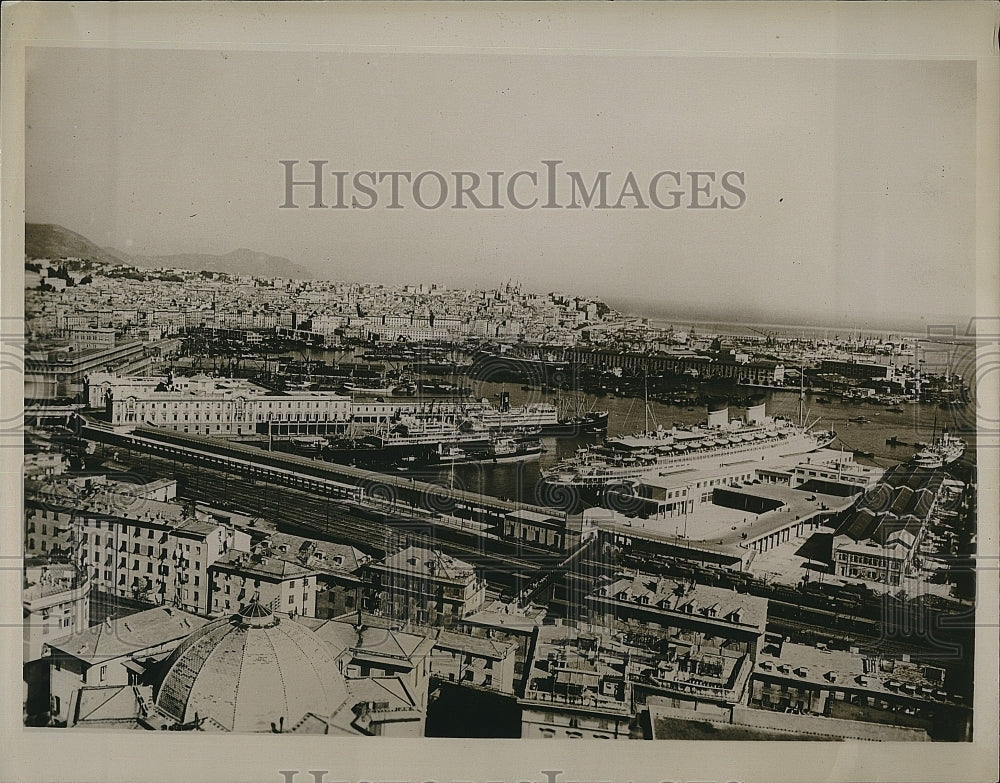 Press Photo An Italian town during WW II - Historic Images