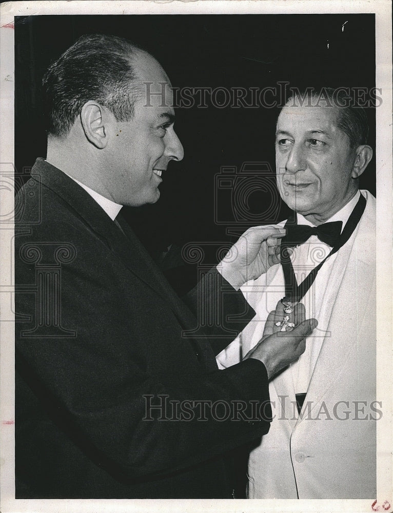 1960 Press Photo Rev Nicholas Harbatis & another man - Historic Images