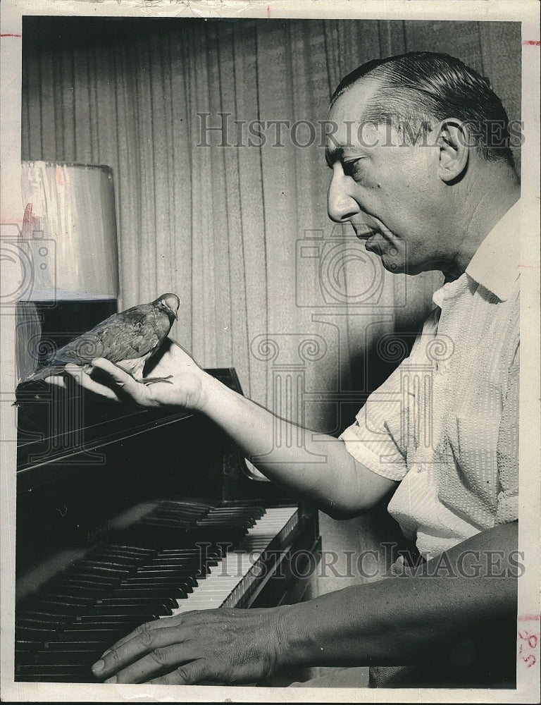 1957 Press Photo Conductor, Leon Poulpoulus with Clearwater Symphony - Historic Images