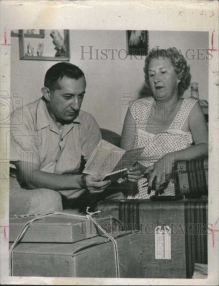 Press Photo Conductor, Leon Poulpoulus&amp; wife  with Clearwater Symphony - Historic Images