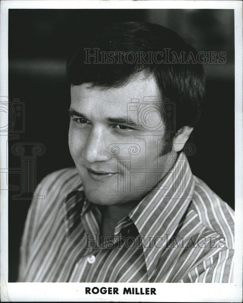 1972 Press Photo Singer, Roger Miller to perform live Historic Images