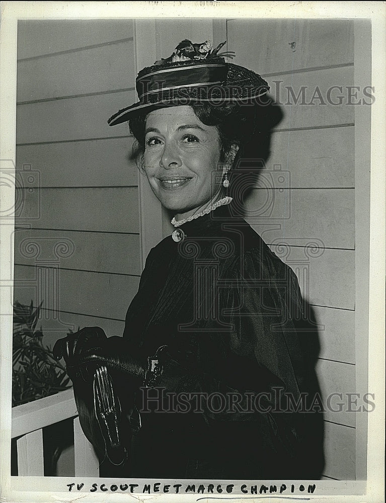 1969 Press Photo &quot;TV Scout&quot;  with Marge Champion - Historic Images