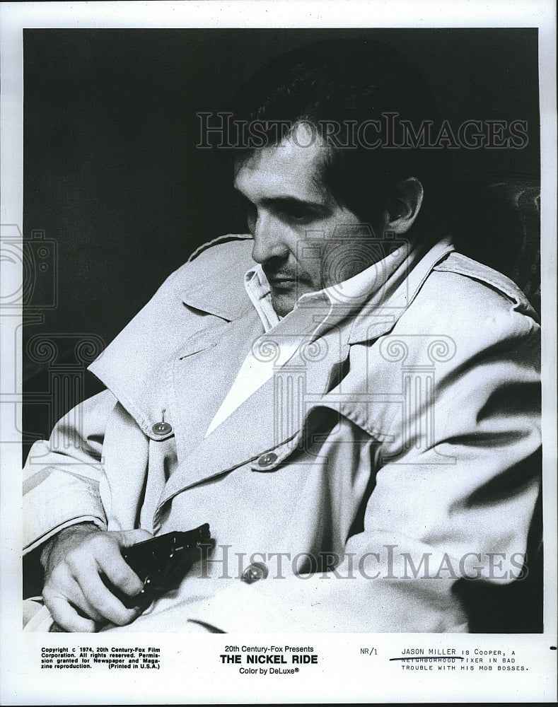 1975 Press Photo &quot;The Nickle Ride&quot; starring Jason Miller - Historic Images