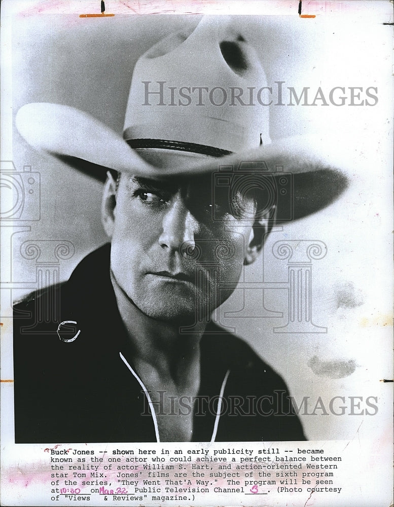 1972 Press Photo Actor Buck Jones Stars In &quot;They Went That A Way&quot; - Historic Images