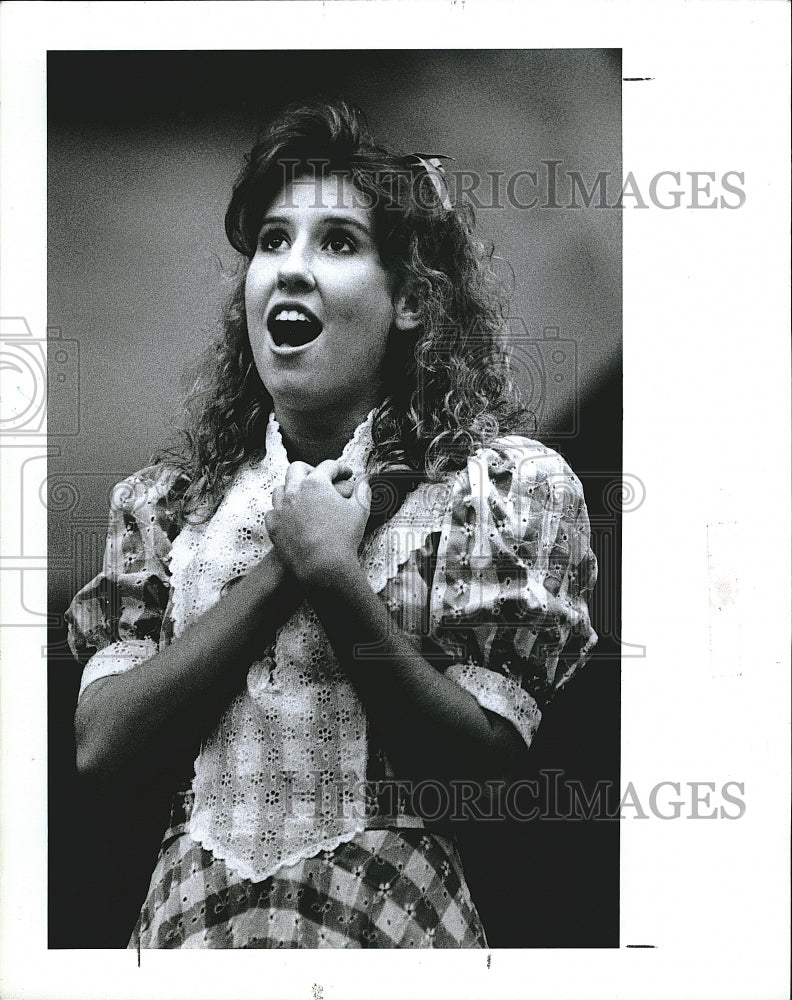 1990 Press Photo &quot;Oklahoma&quot; starring Melissa Pount - Historic Images