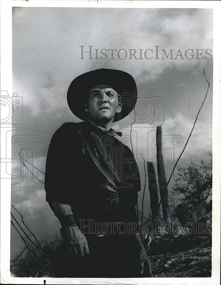 1968 Press Photo Cameron Mitchell American Actor Star Of High Chaparall TV Show - Historic Images