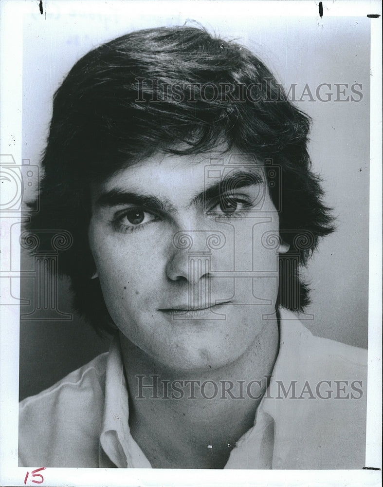 1986 Press Photo Actor Tyrone Power Jr & dad Tyrone Sr - Historic Images