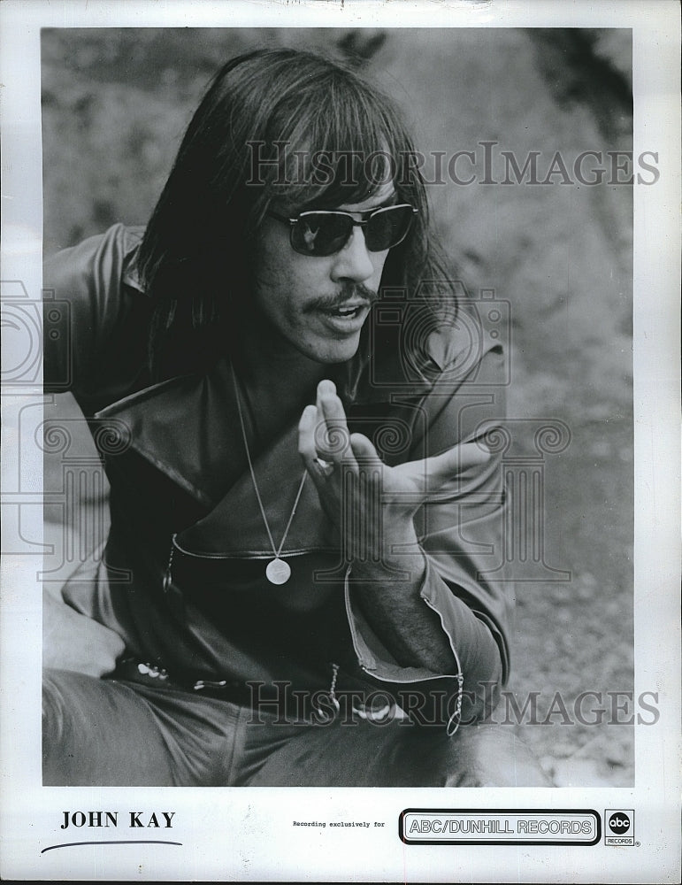 1972 Press Photo Musician John Kay - Historic Images