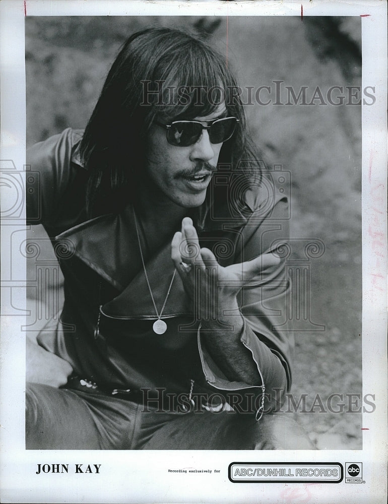 1972 Press Photo Musician John Kay - Historic Images