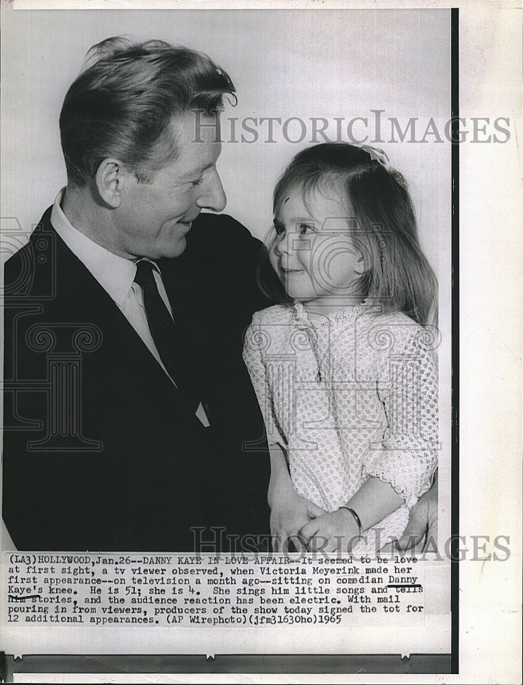 1965 Press Photo Comedian Danny Kaye and Victoria Meyerink - Historic Images