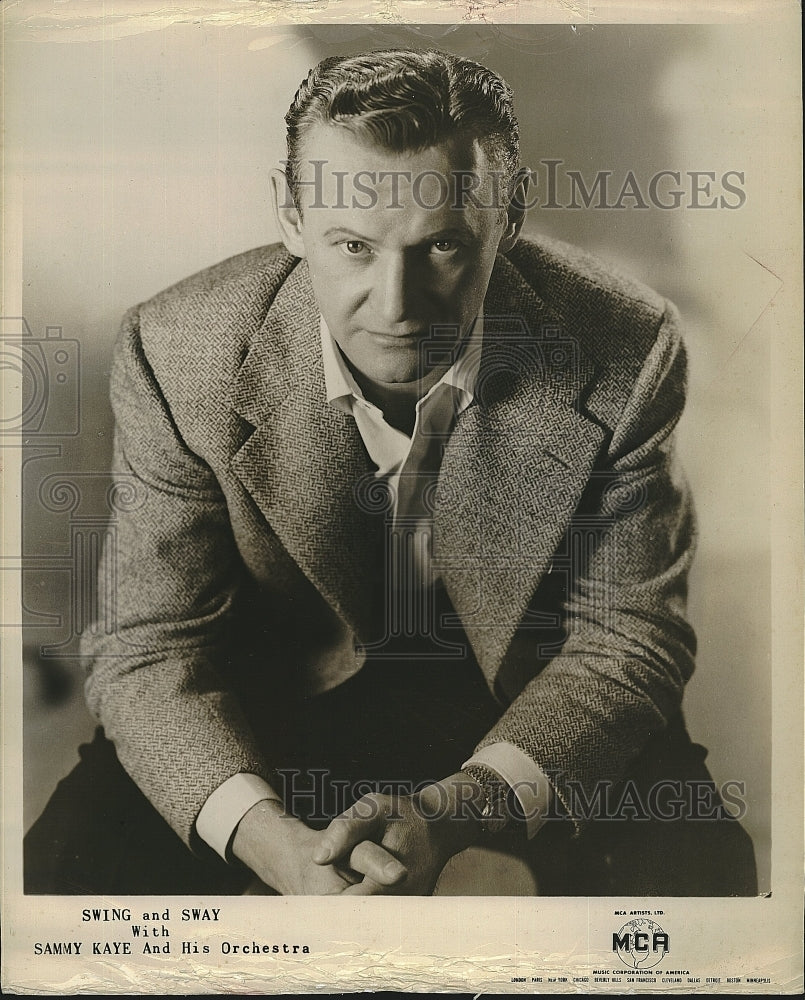 1960 Press Photo  Musician , Sammy Kaye on MCA Music label - Historic Images