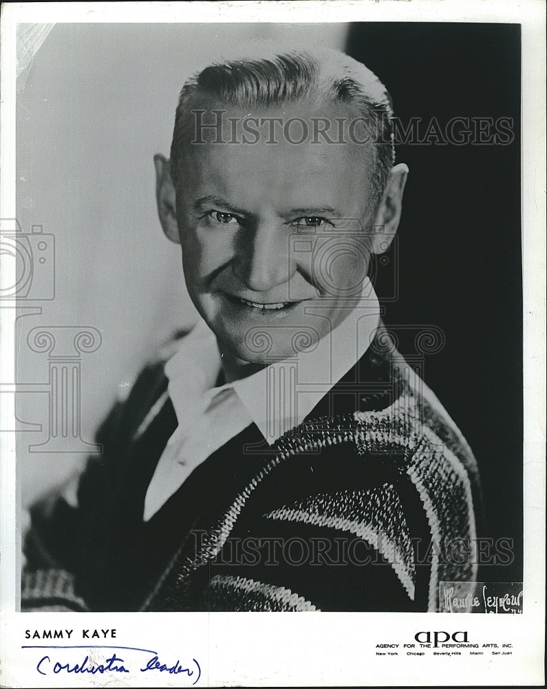 1974 Press Photo   Musician , Sammy Kaye on MCA Music label - Historic Images