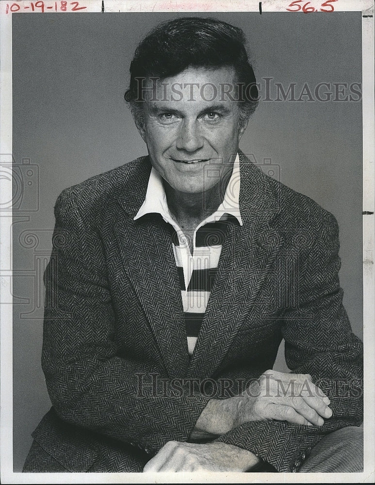 1983 Press Photo  &quot;Falcon Crest&quot; starring Cliff Robertson - Historic Images