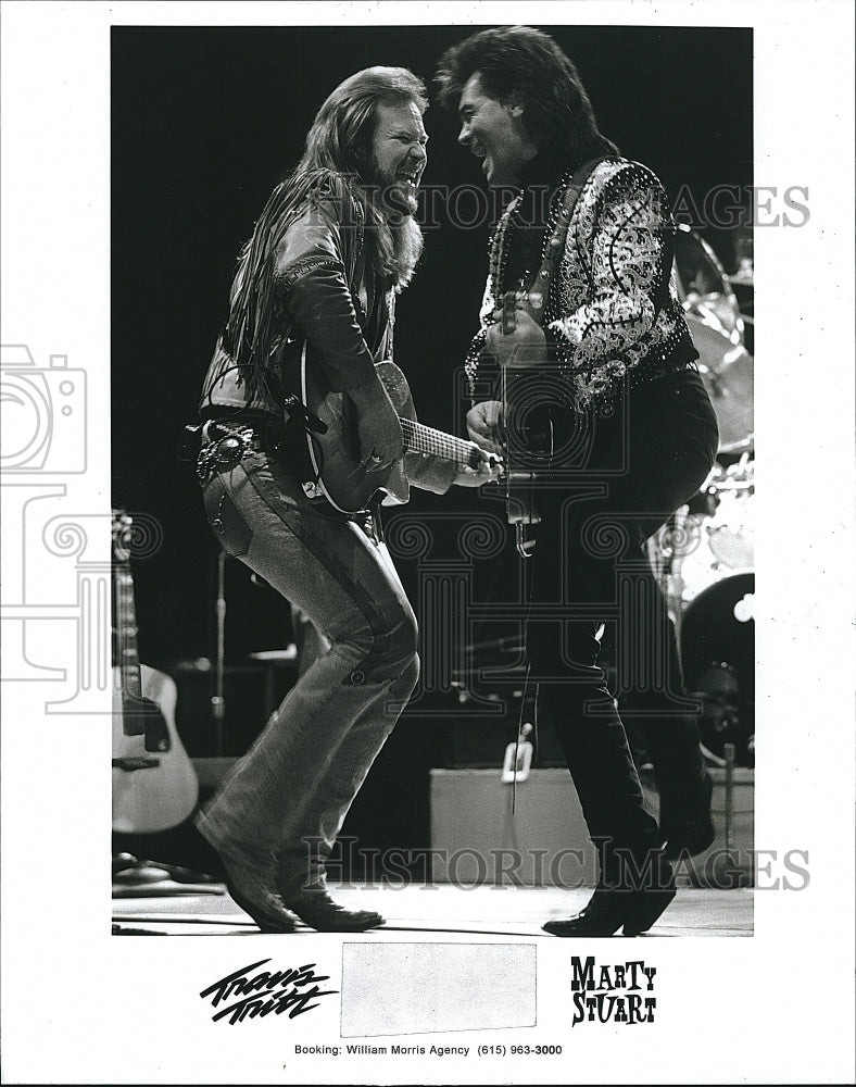 Press Photo Travis Tritt, Marty Stuart - Historic Images