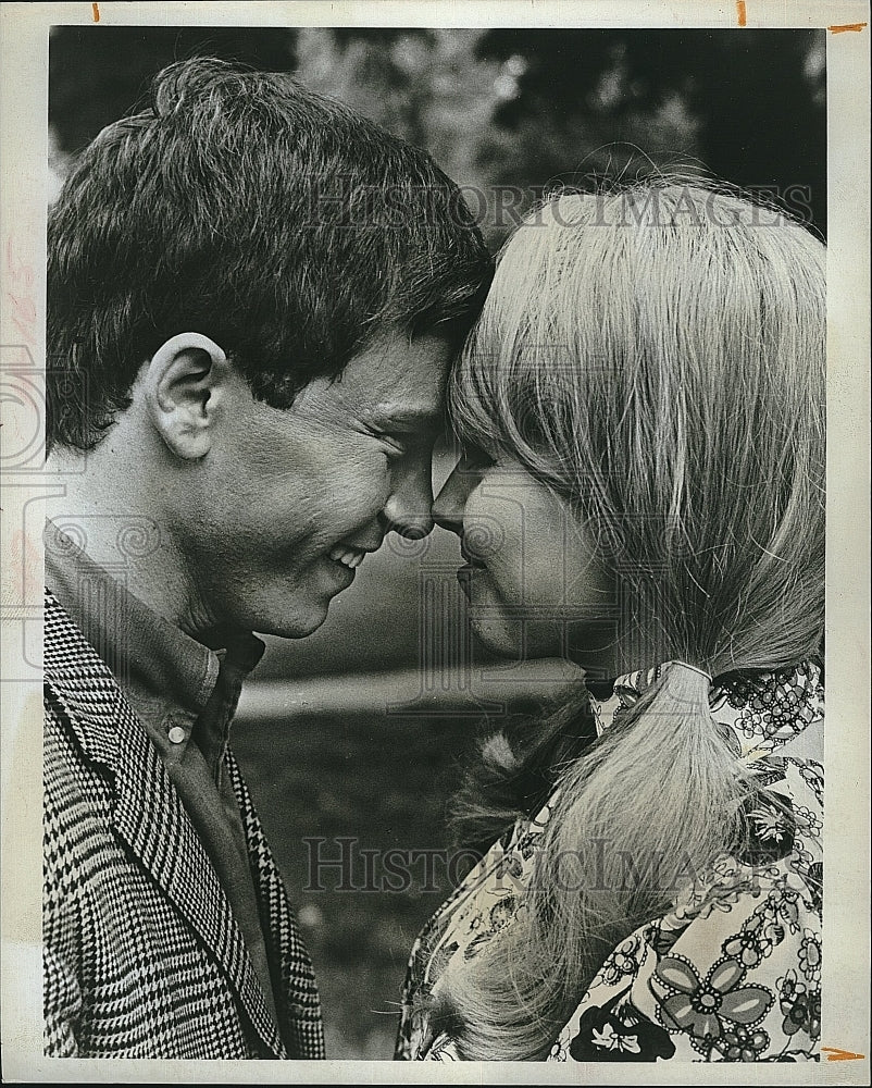 1968 Press Photo Peter Kastner Actor Patricia Brake Actress Ugliest Gi ...