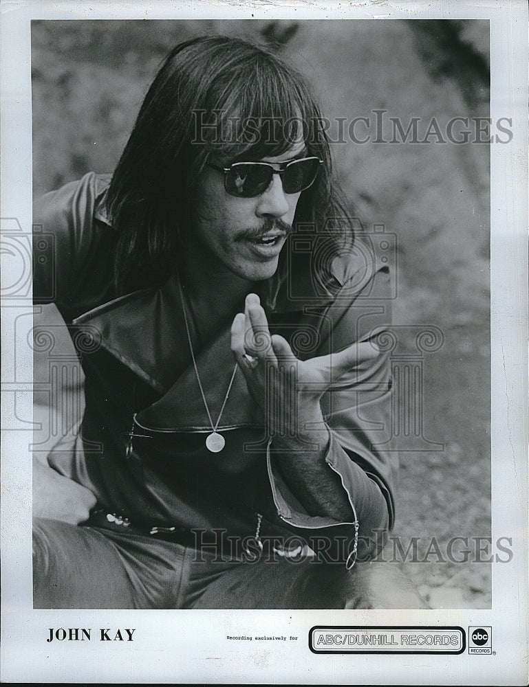 1972 Press Photo Musician John Kay - Historic Images