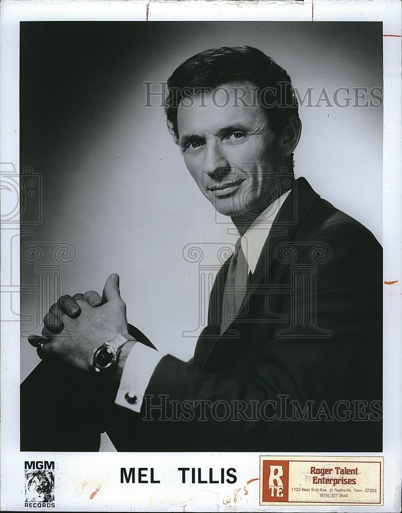 1974 Press Photo Country Singer Mel Tillis - Historic Images