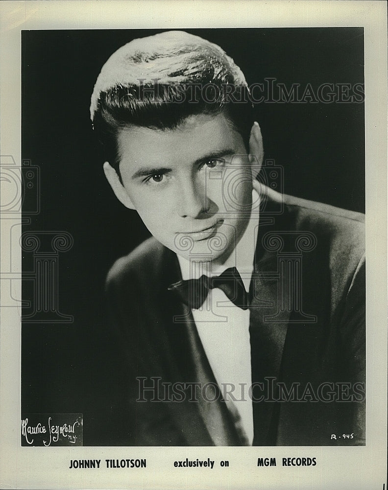 1967 Press Photo Singer Johnny Tillostson on MGM Records - Historic Images