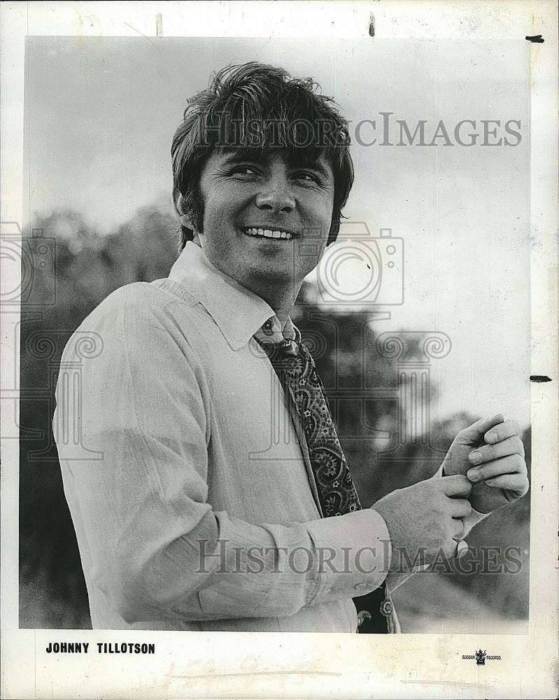 1972 Press Photo Singer Johnny Tillostson on Buddah Records - Historic Images