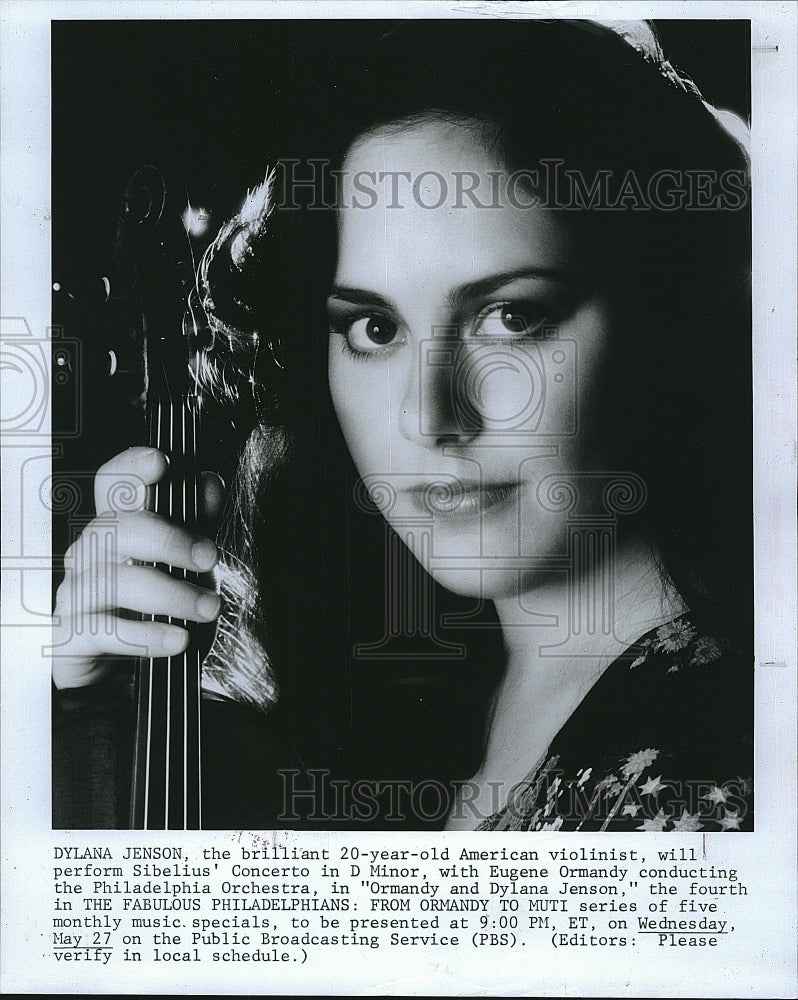 1981 Press Photo Dylana Jenson, Brilliant Violinist - Historic Images