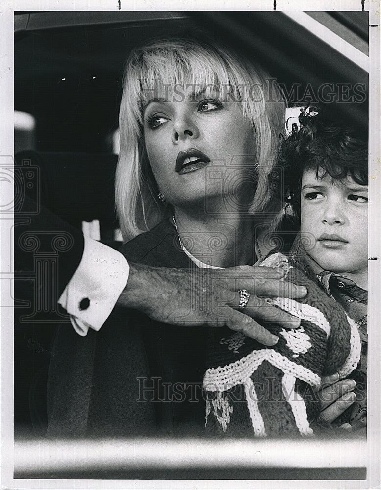 1989 Press Photo Ann Jillian, Zachary Benjaman &quot;Original Sin&quot; - Historic Images