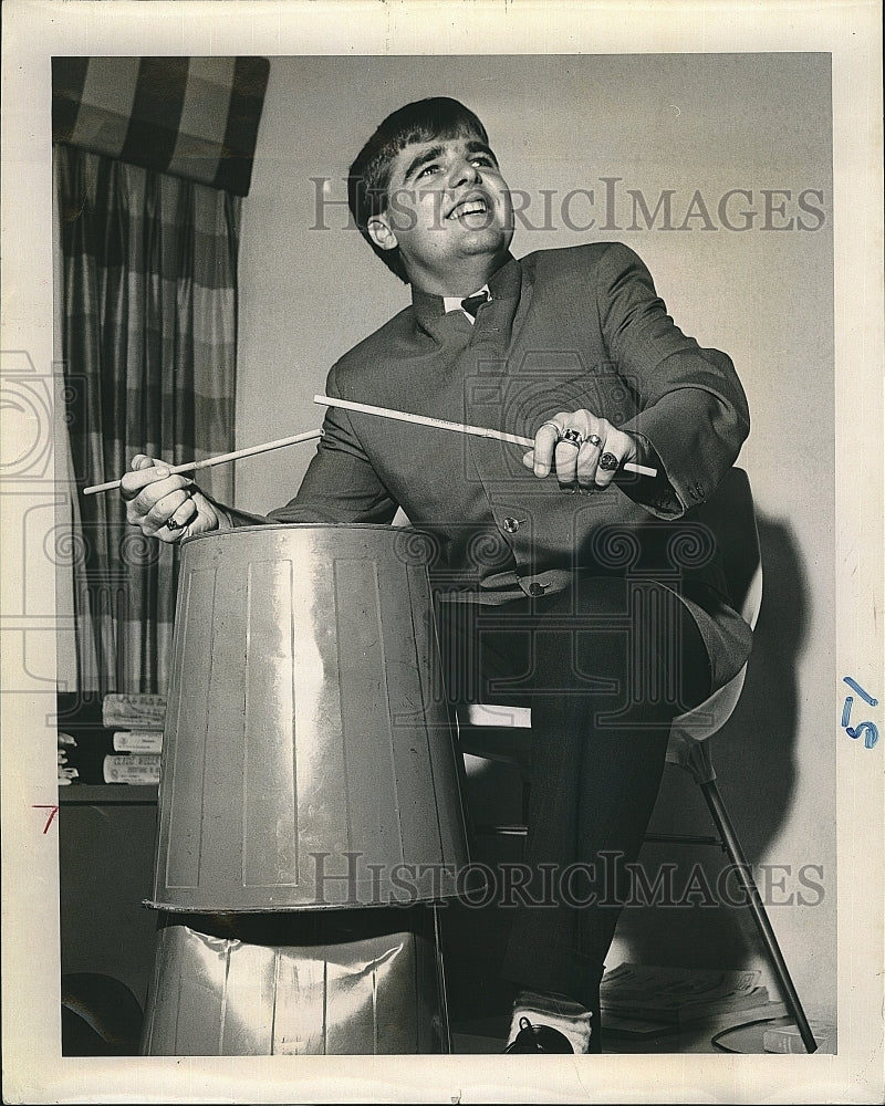 1964 Press Photo John Rothchild, News Trainee in Clearwater Bureau - Historic Images