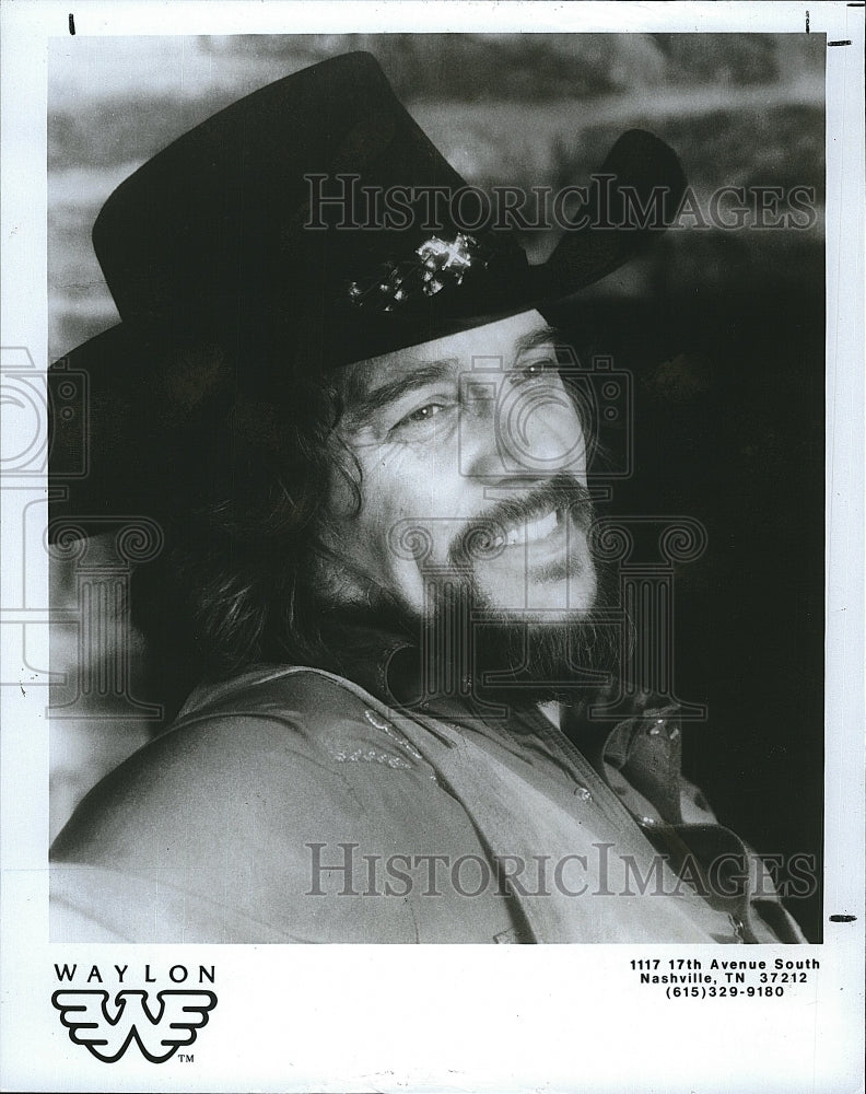 Press Photo Country Singer Waylor Jennings - Historic Images