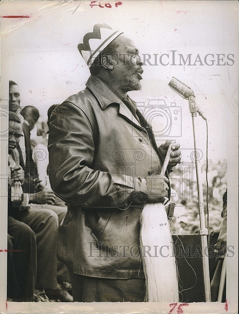 1962 Press Photo Jono kenyatta in Kenya, Africa - Historic Images