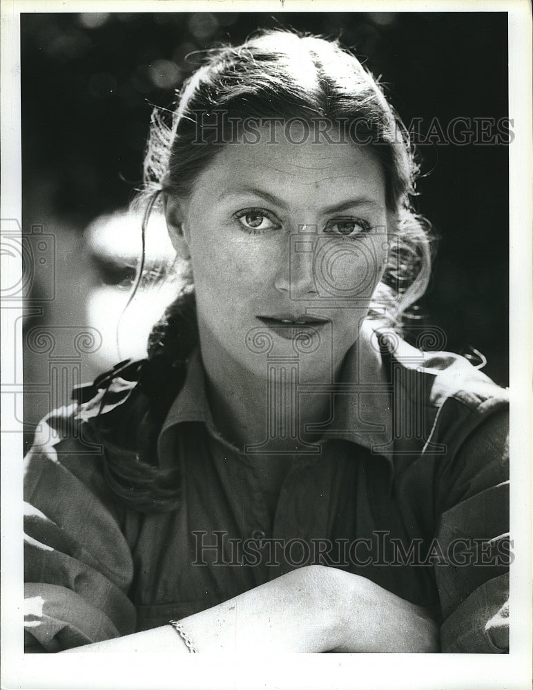 1985 Press Photo Actress Geraldine James in "The Jewel in the Crown" - Historic Images