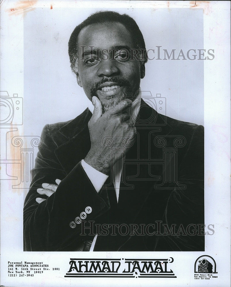 1986 Press Photo Pianist Ahmad Jamal - Historic Images